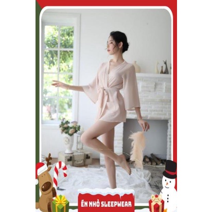 Áo choàng ngủ sexy - váy ngủ khoác mỏng xuyên thấu gợi cảm