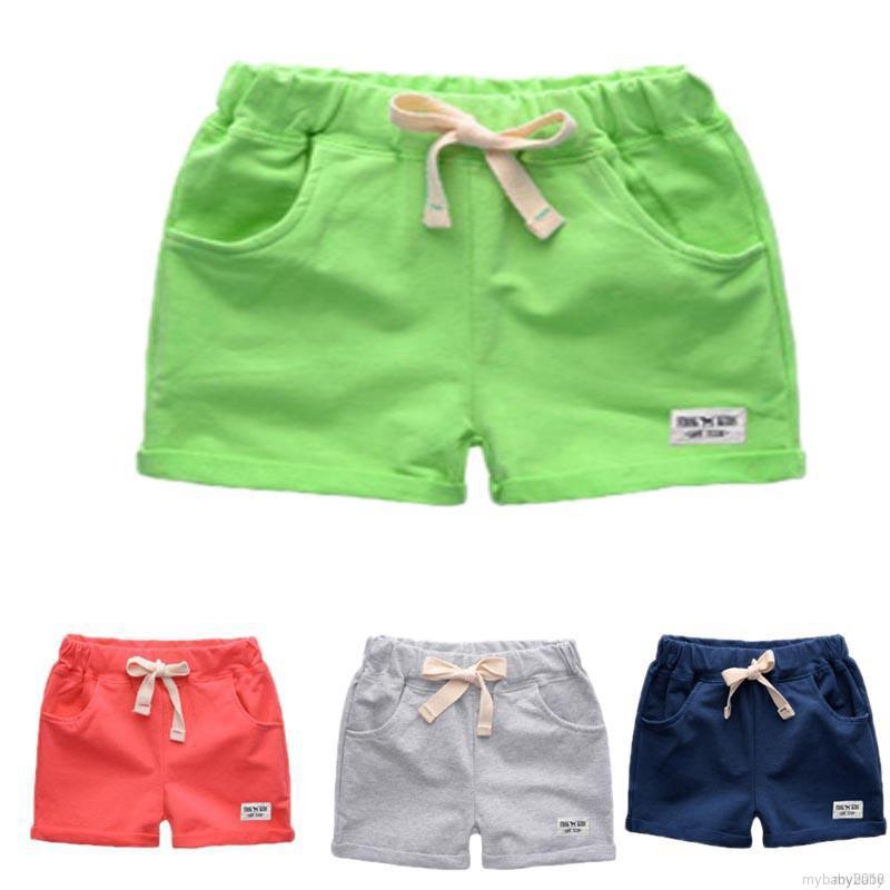 Quần short trơn màu kiểu dáng đơn giản dùng cho trẻ nhỏ
