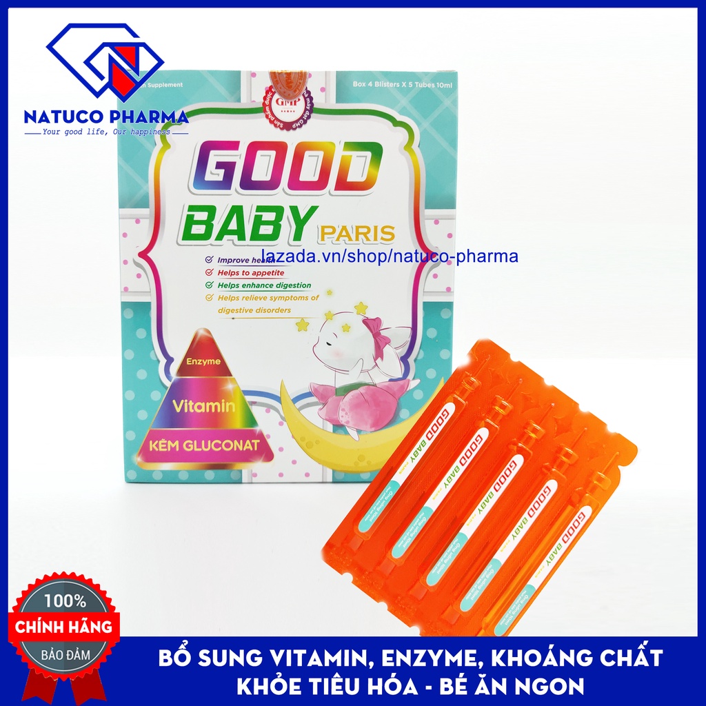 GOOD BABY - Paris - Bổ sung Vitamin, Enzyme, khoáng chất- Giúp bé ăn ngon, giảm rối loạn tiêu hóa, nâng cao sức khỏe