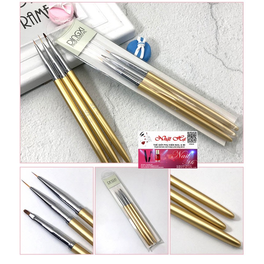 Bộ Bút Cọ Vẽ Móng Tay DingXi Cao Cấp Japan Nail Art Brush