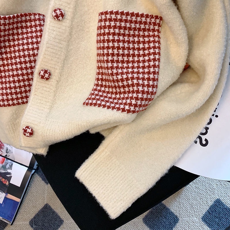 Áo Khoác cardigan Họa Tiết Răng Cưa Thiết Kế Mới Thời Trang Mùa Xuân Theo Phong Cách Hàn Quốc