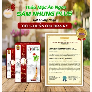 [Cam kết chính hãng] Sâm nhung tăng cân - Sâm nhung plus lọ 60v