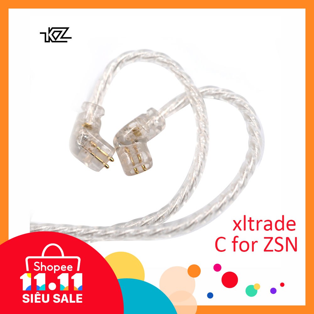 Dây Cáp Tai Nghe Mạ Vàng Bạc 2pin 0.75mm Nx7E Kz Zsn | BigBuy360 - bigbuy360.vn