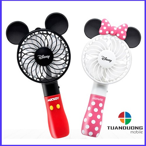 Quạt Mini Tích Điện ,Cầm Tay Mickey