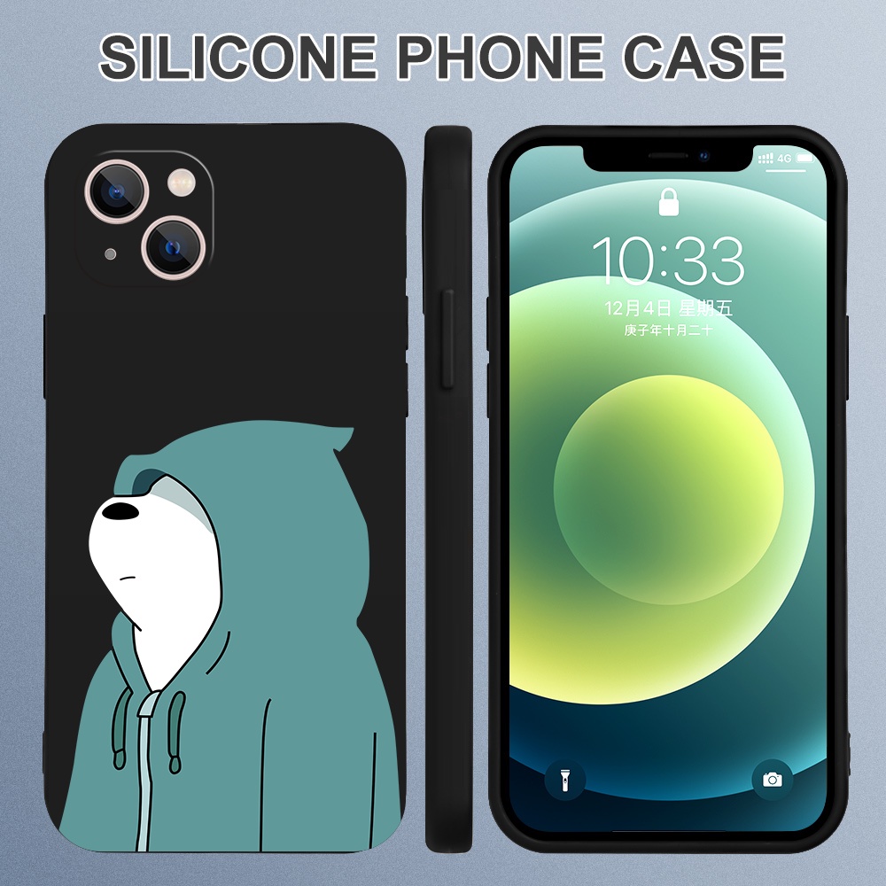 Ốp Điện Thoại Silicon Mềm Họa Tiết Hoạt Hình Cho iPhone 14 Pro Plus Max 13 12 11 mini Pro Max XS XR X 7 8 SE 6 6S mini Pro