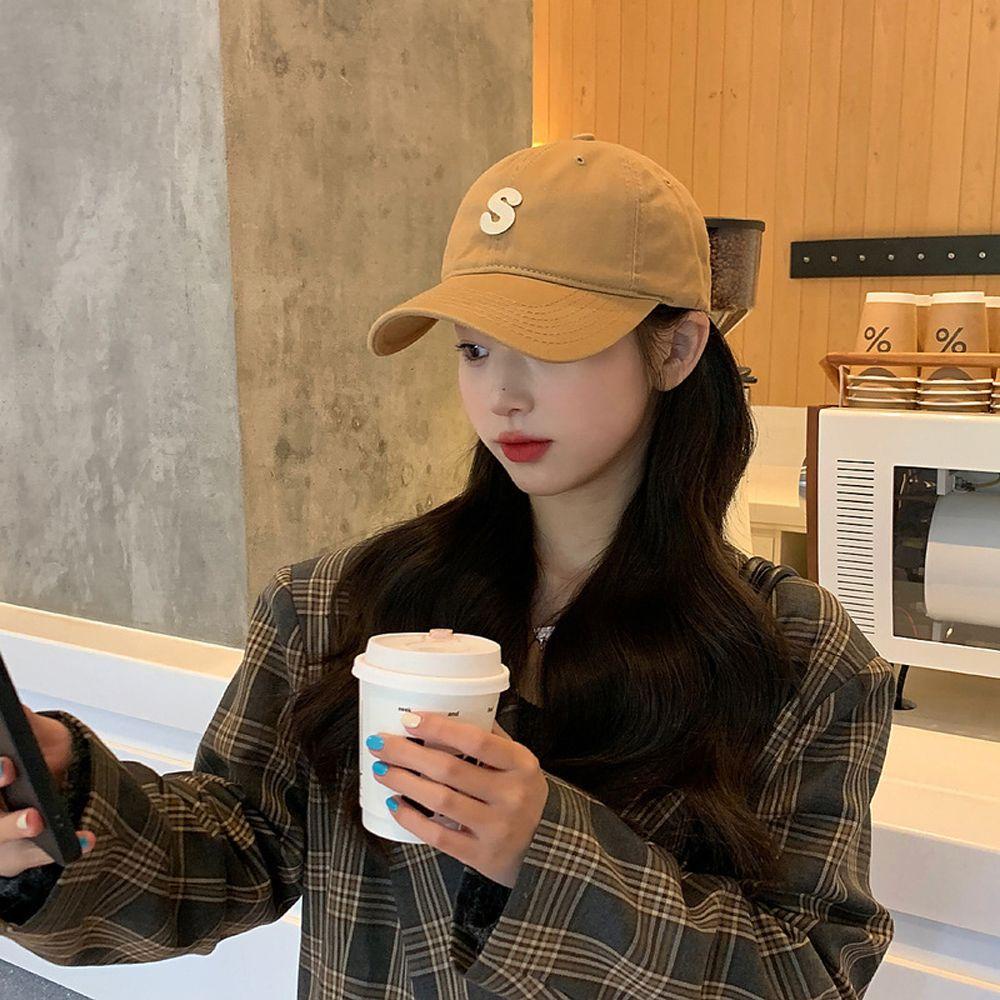 Mũ Lưỡi Trai Cotton Màu Sắc Thêu Họa Tiết Phong Cách Hàn Quốc Có Thể Điều Chỉnh Kích Thước 1