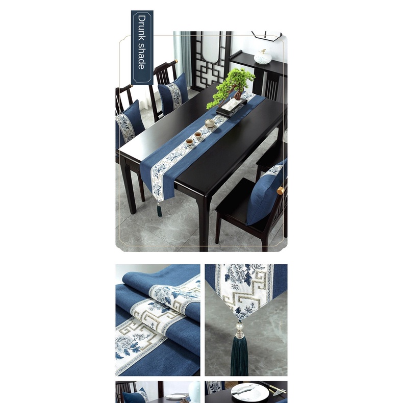 Khăn Trải Bàn Trà Chống Thấm Nước Phong Cách Trung Hoa Mới