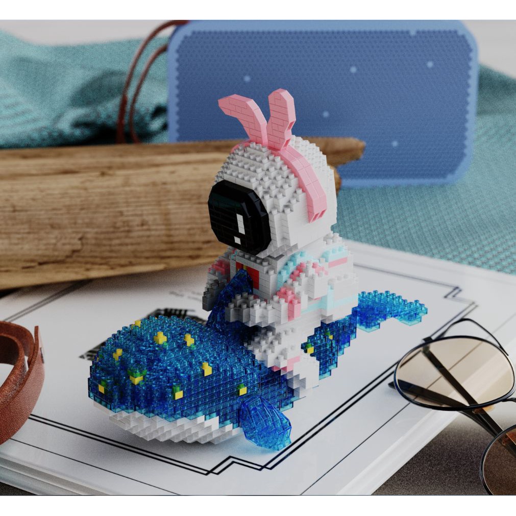 Đồ Chơi Phi Hành Gia Cá Voi Phát Sáng Trong Không Gian 6045