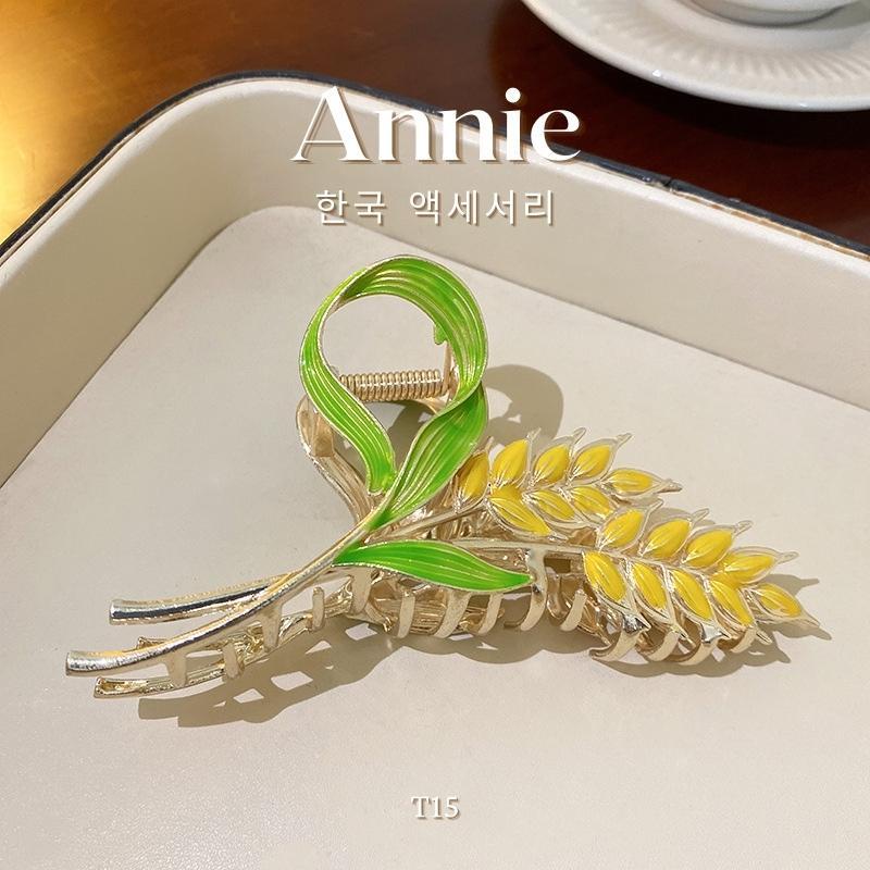 Kẹp tóc càng cua hình lúa mì sang trọng vintage cao cấp Annie T15