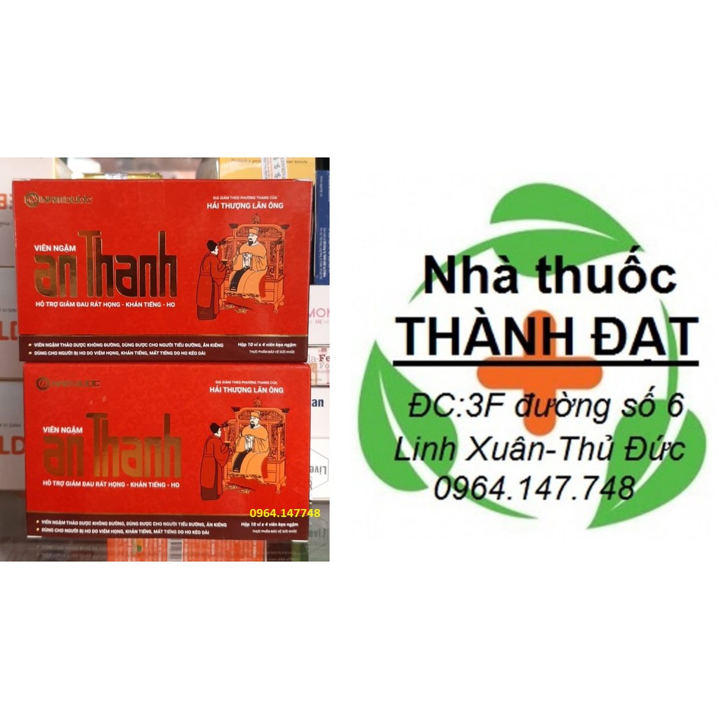 viên ngậm an thanh nam dược (lẻ 1 vỉ x 4 viên)