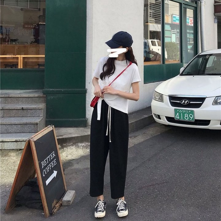 set bộ áo lệch vạt quần umi