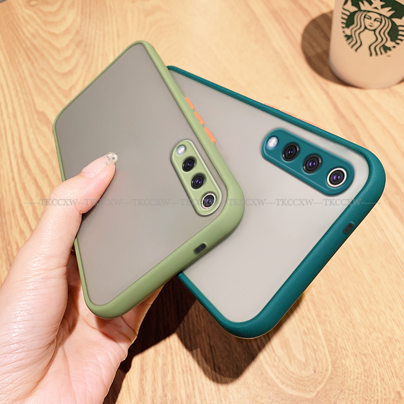 Ốp điện thoại trong suốt mờ chống sốc bảo vệ camera cho Xiaomi Mi A3 9 Lite Mi CC9 CC9mt CC9e