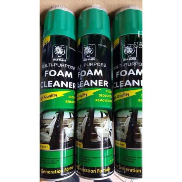 [Giảm giá]  Chai xịt tẩy làm sạch nội thất ô tô Foam Cleaner cao cấp