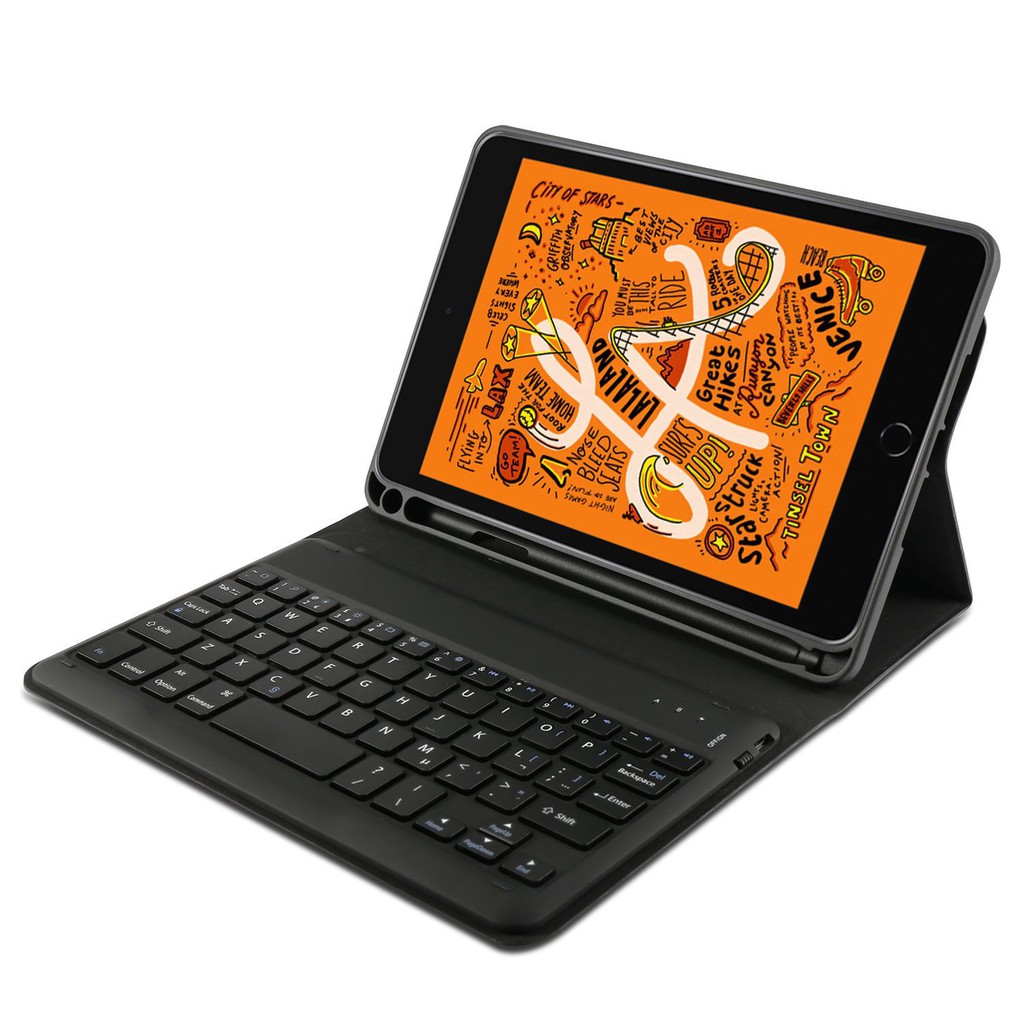 BÀN PHÍM BLUETOOTH IPAD MINI 5 (2019), KÈM BAO DA