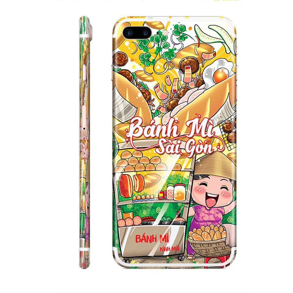 Miếng dán skin hình Bánh mỳ Sài Gòn (Mã: Chib002) cho iPhone ( có đủ mã máy )