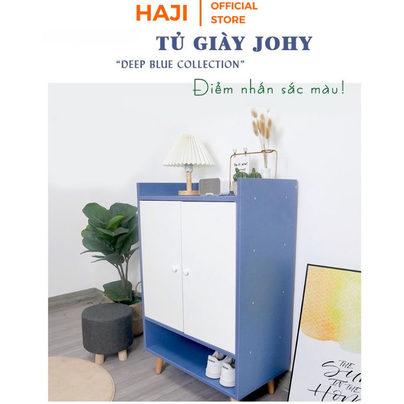 Tủ giày gỗ 4 tầng HAJI chống ẩm cánh mở tiết kiệm diện tích A125