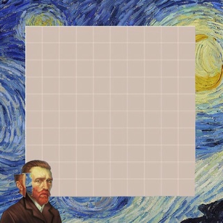 Set giấy note, giấy ghi chú Vincent Van Gogh {Starry Night}