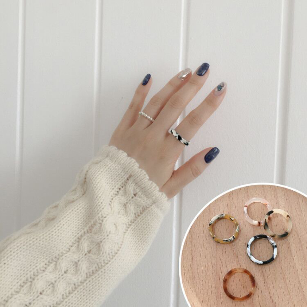 Nhẫn Nhựa Trong Suốt Phong Cách Hàn Quốc Dành Cho Nam Và Nữ