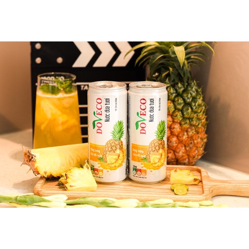 Thùng 24 lon nước dứa tươi Đồ uống có gas
