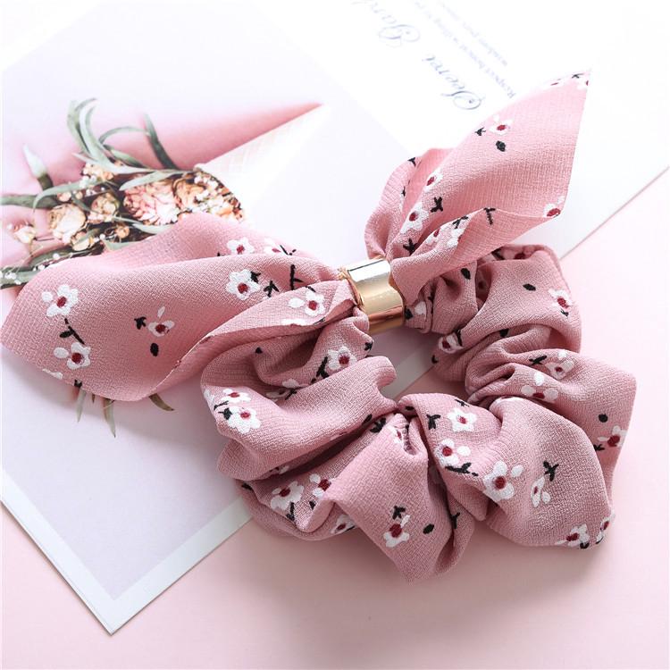 Dây Buộc Tóc Hoa Vải Chiffon Thời Trang