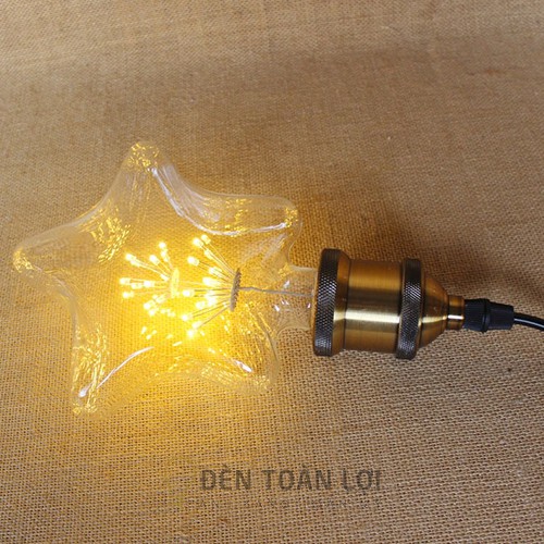 Bóng Đèn Kiểu 🔥Hình ngôi sao 🔥 mẫu bóng LED hoa trang trí quán cafe, trang trí quán trà sữa