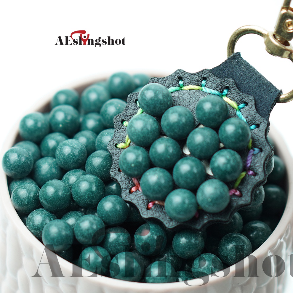 [1kg] Bi đất sét cho ná cao su màu xanh ngọc siêu đẹp ngẫu nhiên 8-9mm, Sản phẩm trộn bột sắt hít nam châm tốt tiện dụng