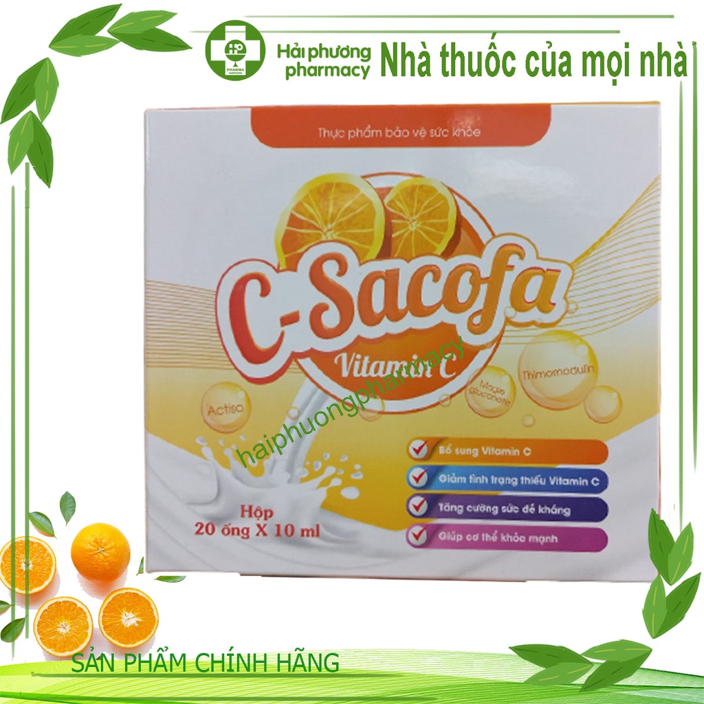 C-Sacofa hỗ trợ tăng cường sức đề kháng giúp cơ thể khoẻ mạnh
