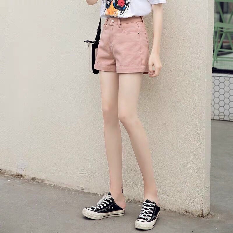Quần kaki nữ lưng cao lật lai có túi chất co dãn lên form siêu xinh giá rẻ