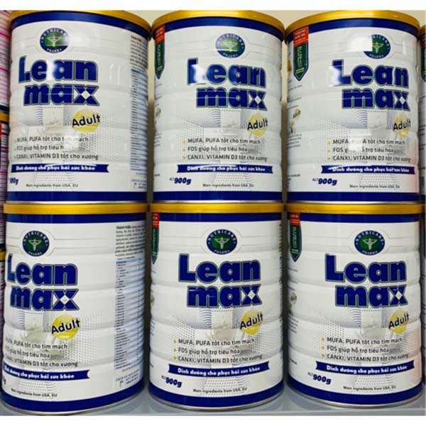 [Date T1/25] Sữa bột Lean Max Adult 900gr ( dinh dưỡng cho người bệnh)