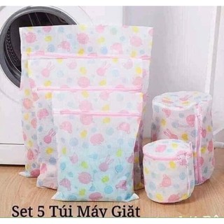 Set túi giặt hoa 5 chi tiết