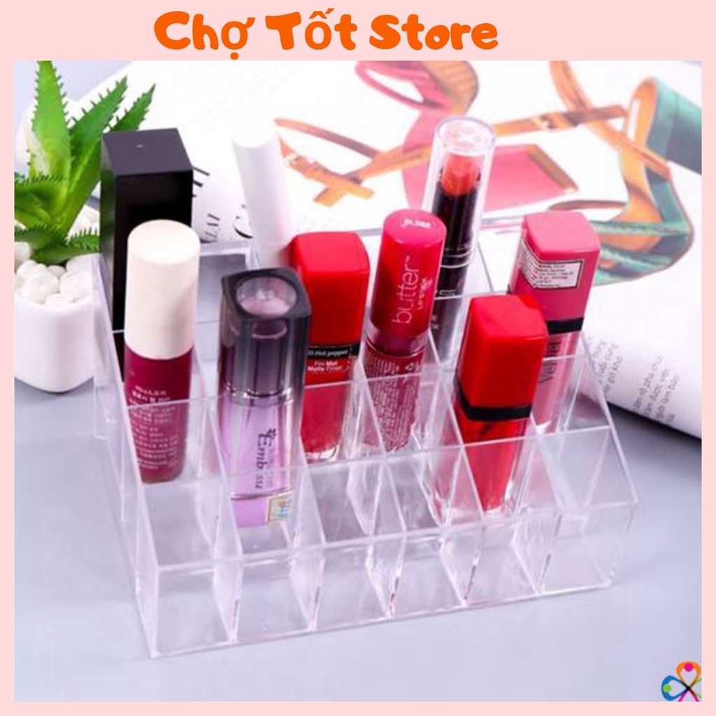 [❌FREESHIP 50K ❌] Khay Đựng Son 24 Ô Tiện Ích 88189 Chợ Tốt Store