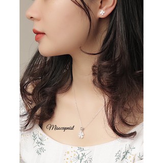Bộ trang sức cỏ 4 lá đính đá lấp lánh