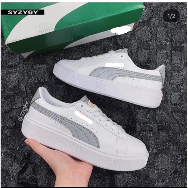 [Full Box Bill]Giày pumas màu trắng phản quang hàng 1:1 | BigBuy360 - bigbuy360.vn