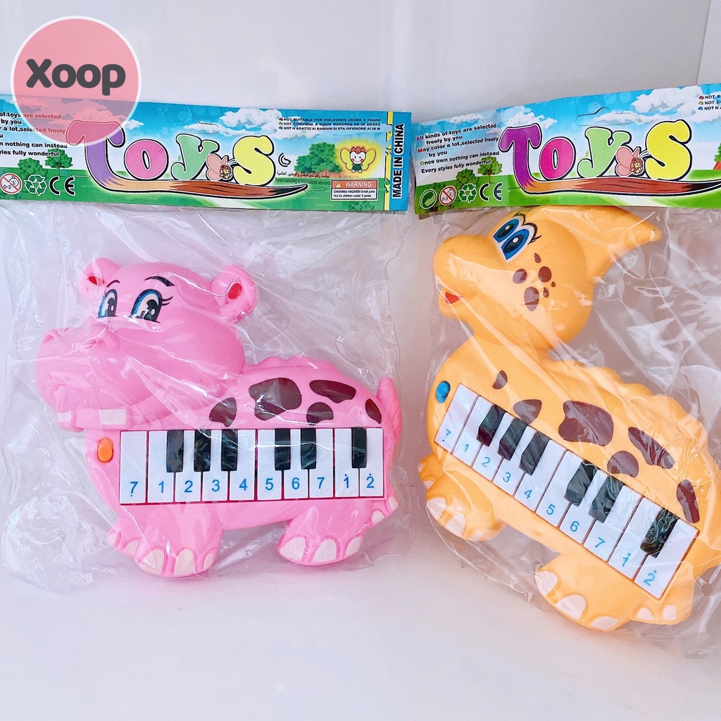 Sale !!! Đồ Chơi Đàn Piano Mini Họa Tiết Động Vật Hà Mã-Hươu Cho Bé (SP001677 ) Shop Phúc Yến