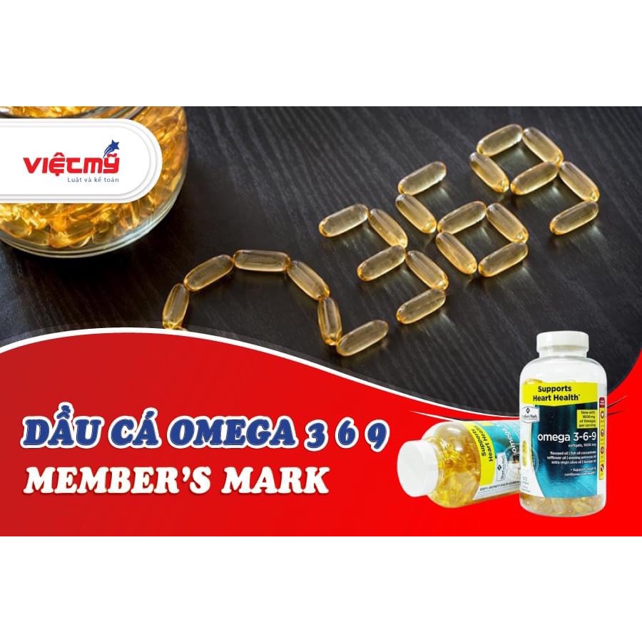 Dầu Cá Omega 369 Mỹ 325 Viên Hãng Member’s Mark - Fish Oil SP000307