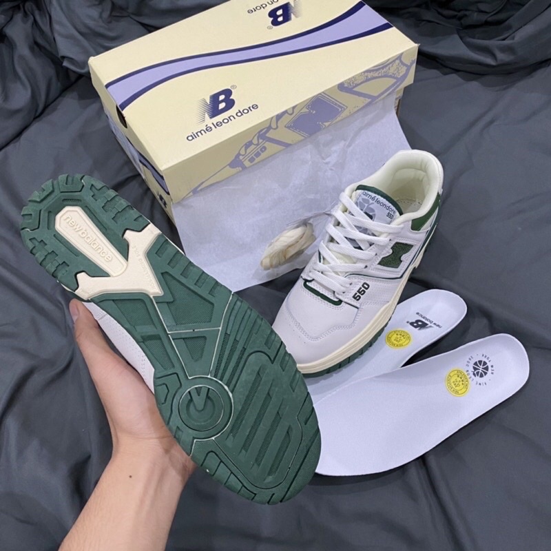 GIÀY NEW.BLANCE 550 WHITE GREEN LAI AU [ FULL BOX + FREE SHIP ]