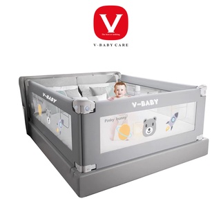 Thanh Chắn Giường Cao Cấp V-Baby N1S Model 2022 Nâng hạ 1 bên & V-BABY N1