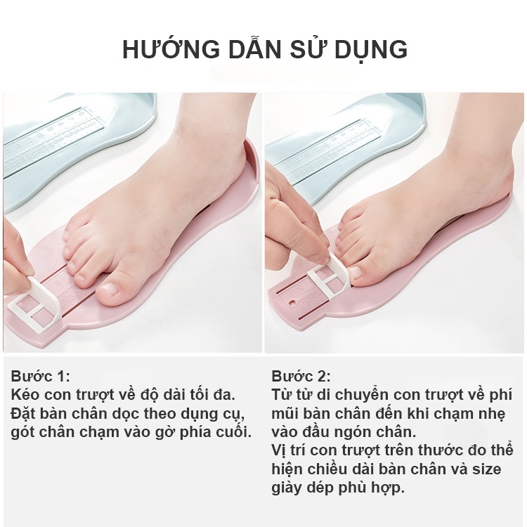 [MỚI] Thước đo chân cho bé từ 0 - 7 tuổi