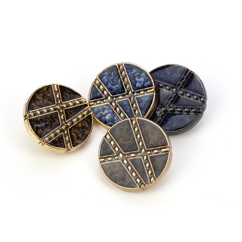 Set 10 nút áo khoác blazer bằng kim loại 21mm