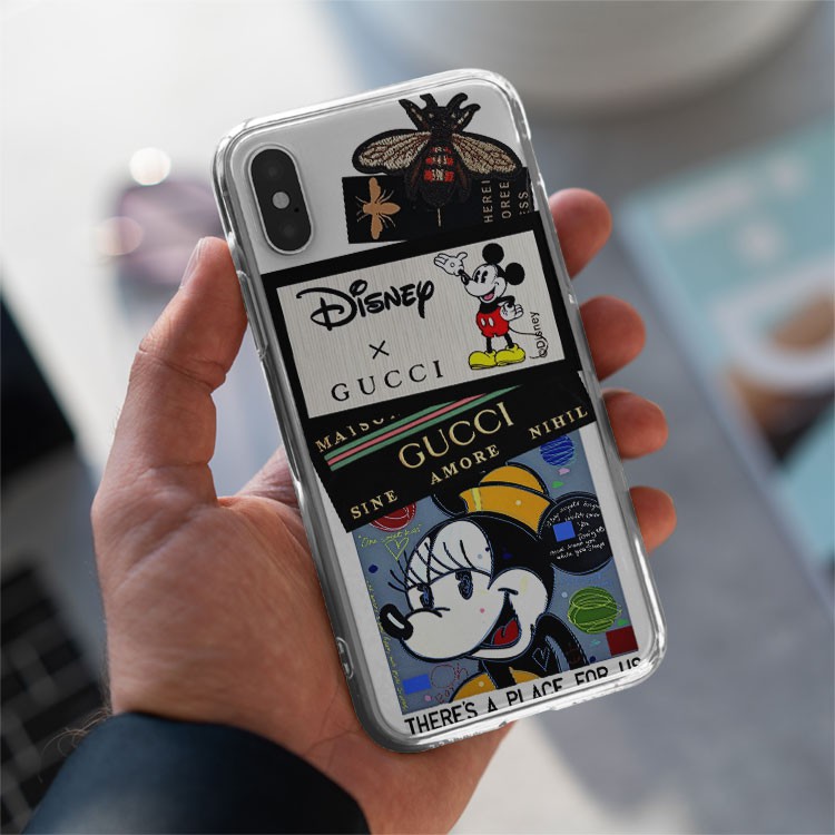 Ốp lưng iphone GUCCI X MICKEY MOUSE cho Iphone 5 6 7 8 Plus X Xr 11 12 Pro Max JC20200800056