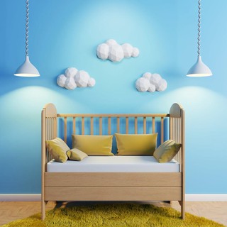 Mây trời – Mô hình giấy trang trí 3D treo tường