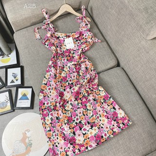ĐẦM HOA CỘT NƠ VAI