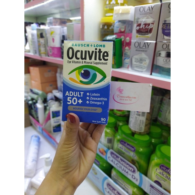 ocuvite viên uống bổ mắt dành cho người lớn tuổi  trên 50 tuổi 90 viên