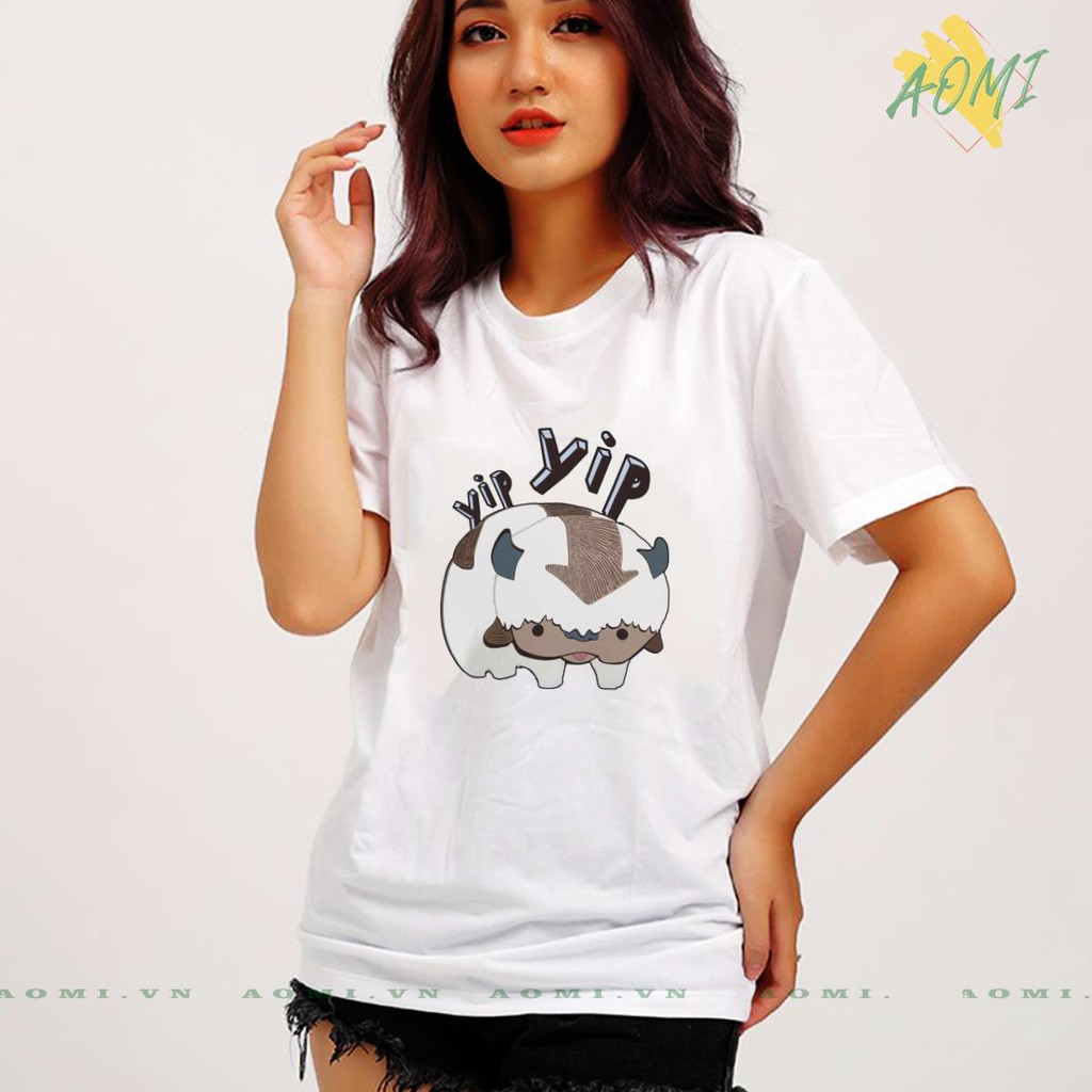 ÁO THUN UNISEX AOMI TAN SUU YIP YIP TRÂU DỄ THƯƠNG TAY NGẮN TAY LỠ NAM NỮ CHẤT LƯỢNG CAO