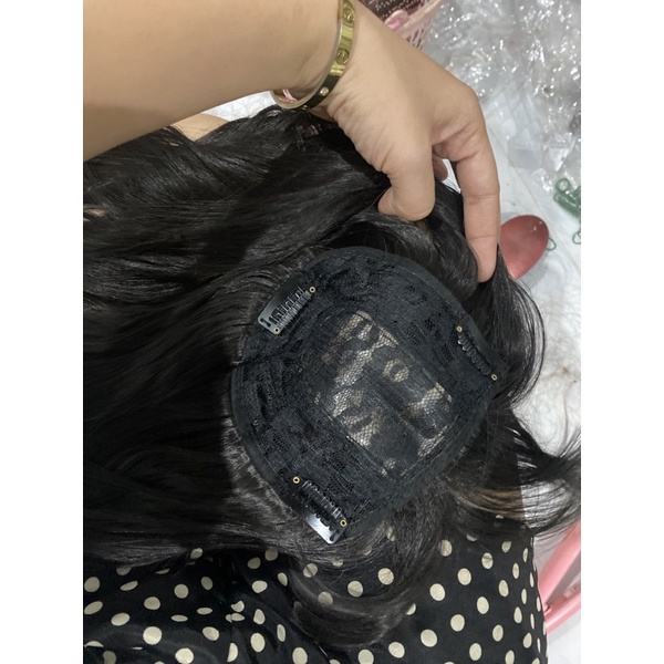 che hói tóc giả mái thưa tóc xoăn dài 45cm ❤️ free ship 50k