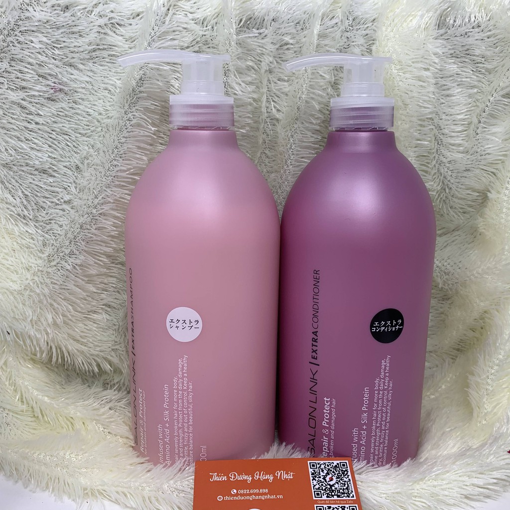 Dầu gội dầu xả Salon Link Extra 1000ML dầu gội cho tóc nhuộm hàng Nhật LIKE TOKYO
