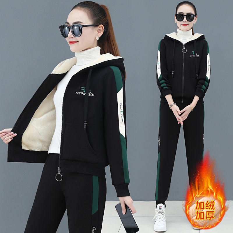 [Stage Creative Wear] Bộ Đồ Thể Thao Vải Lông Cừu Dày Dặn Thời Trang Thu Đông Dành Cho Nữ 2021 | BigBuy360 - bigbuy360.vn