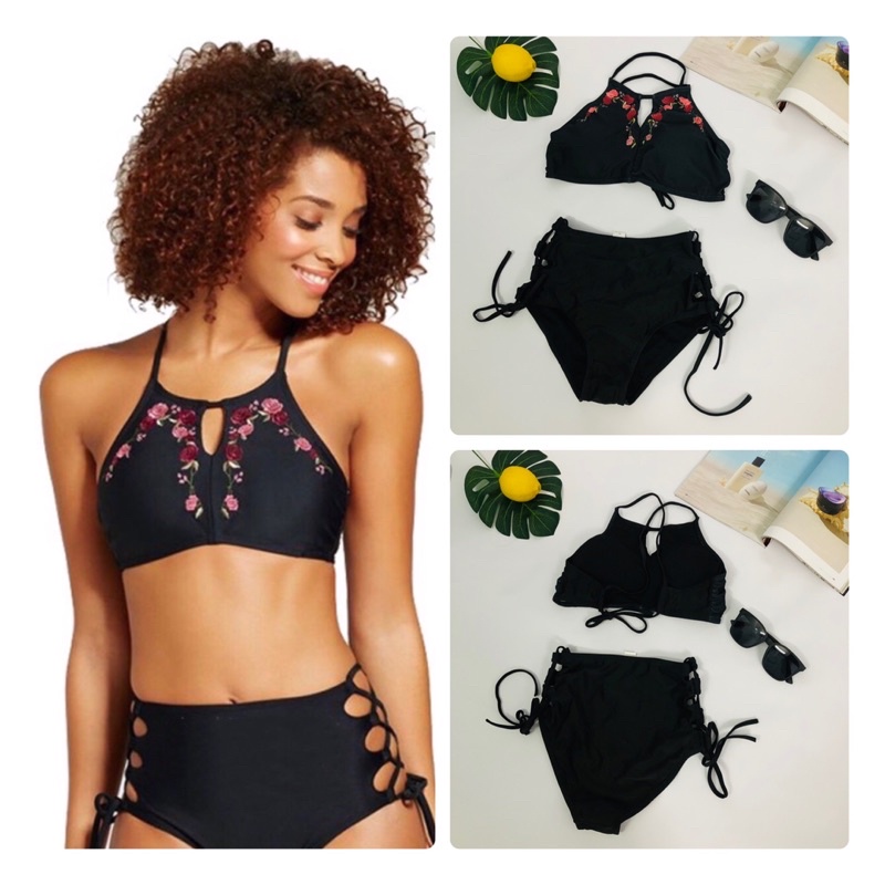 [Nhiều Kiểu] Bikini Hai Mảnh Cạp Cao Áo Có Mút Nâng Ngực Hàng Xuất Xịn