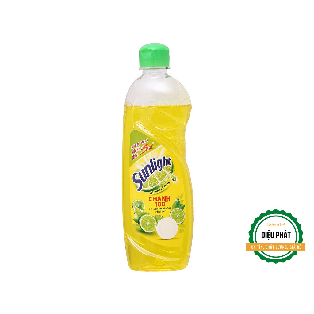 ⚡️ Nước Rửa Chén Sunlight Chanh 100 Chiết Xuất Chanh Tươi Chai 386ml