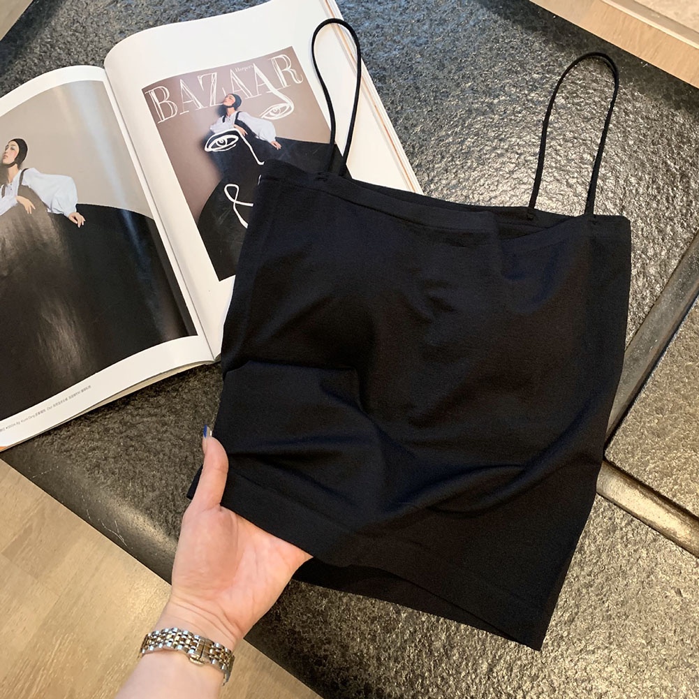 Áo Hai Dây Màu Trơn Phong Cách Đường Phố Gợi Cảm Thời Trang Dành Cho Bạn Gái